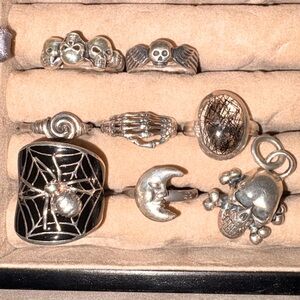 Sterling Silver Halloween Rings